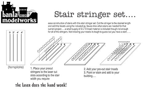 Stair Stringers, 6pr - #728