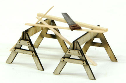 Saw Horse, 6 ea - #732 O scale