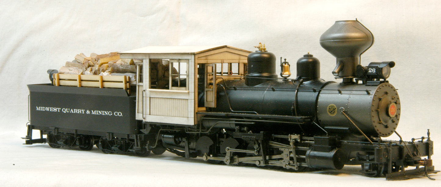 T-2123 Peaked Roof version, fits Bachmann On30 2-8-0 outside frame loco