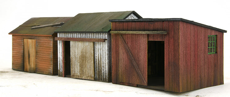 Storage/Utility Sheds - O scale kit #6160