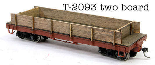 T-2093 2 Board Gon Conversion For Bachmann On30 24' flat car