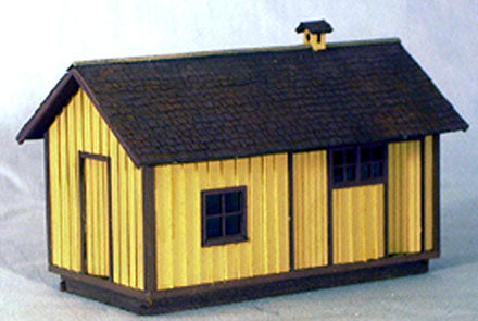 Ridgway Depot Outhouse - HO scale laser cut craftsman kit bmw-121 HO