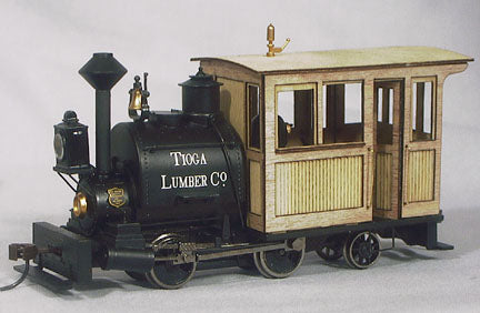 T-2082 Wood Cab Kit for Bachmann 0-4-2 Porter.